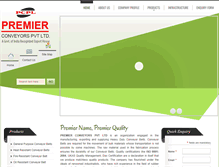 Tablet Screenshot of premierconveyors.com